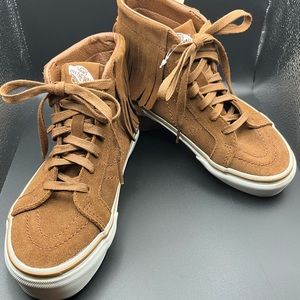 Vans Kids Moccasins Suede Vans-SK8 Hi-Moc Kids Sneakers Color-Bison